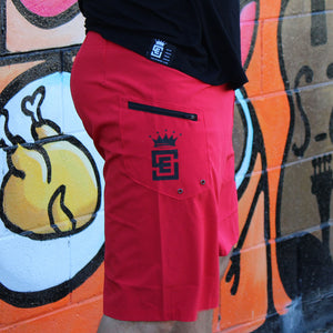 Box2Beach Board Shorts red back right
