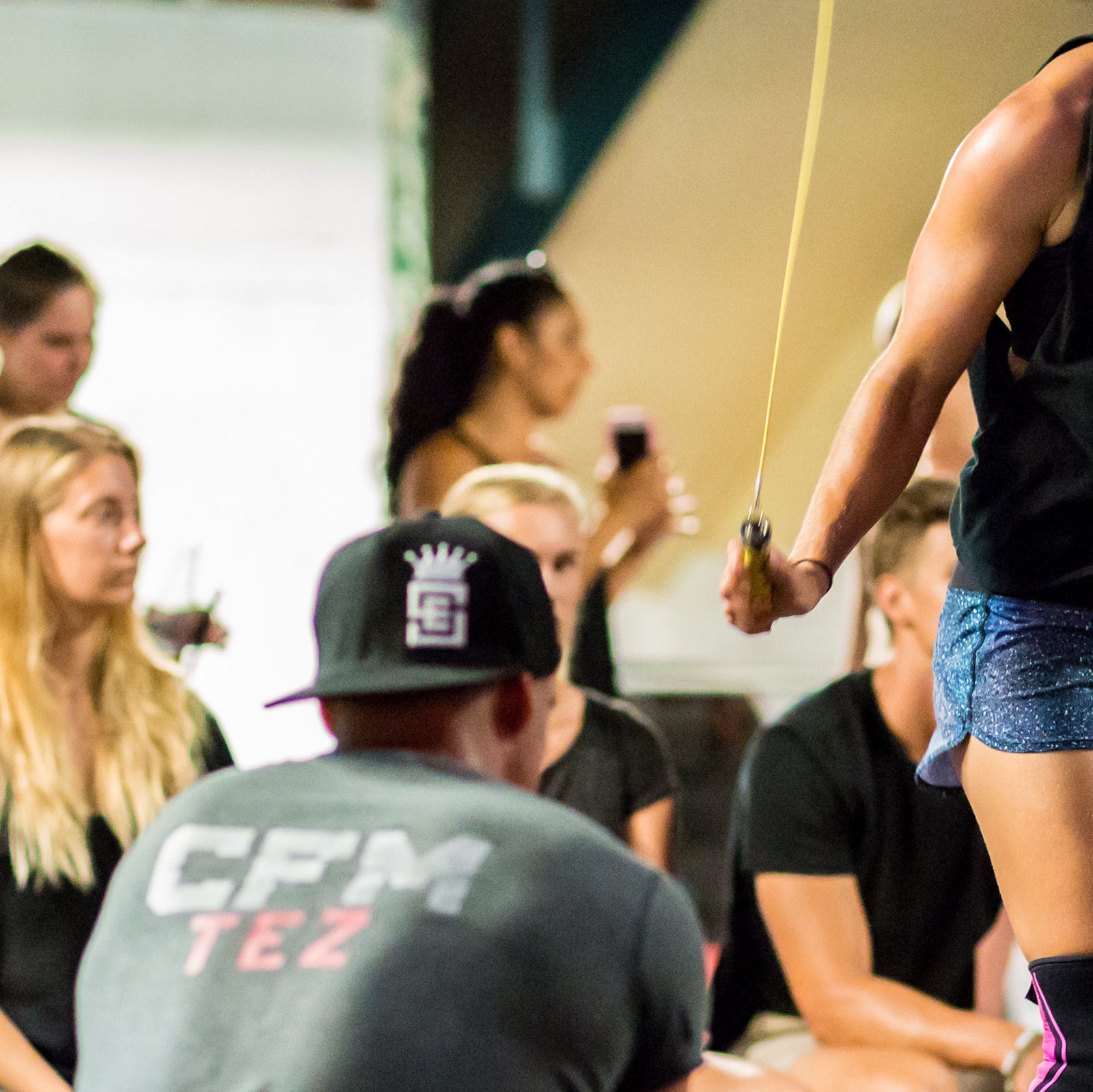 Black Snapback Cap with White embossed logo