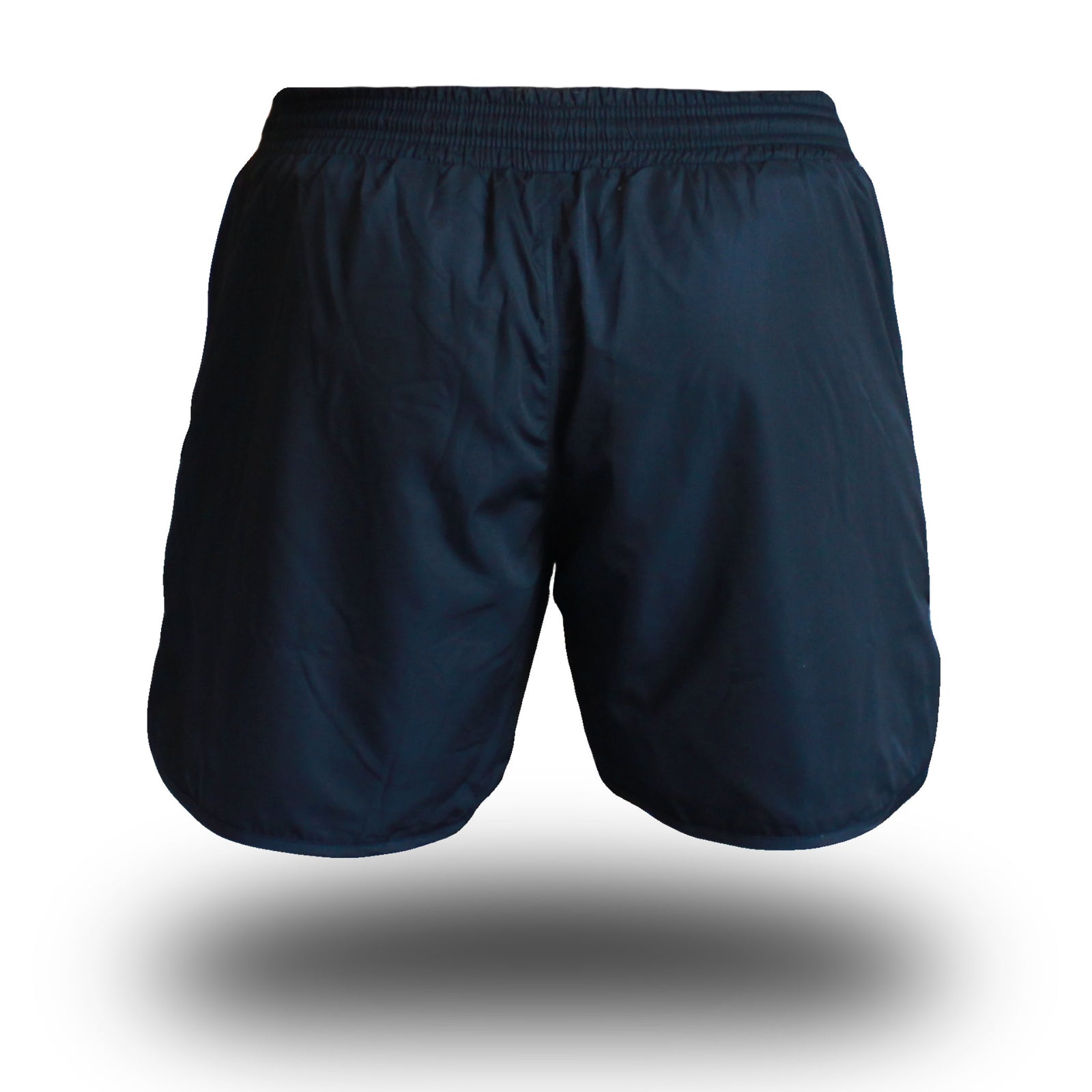 mens get shorty shorts black front