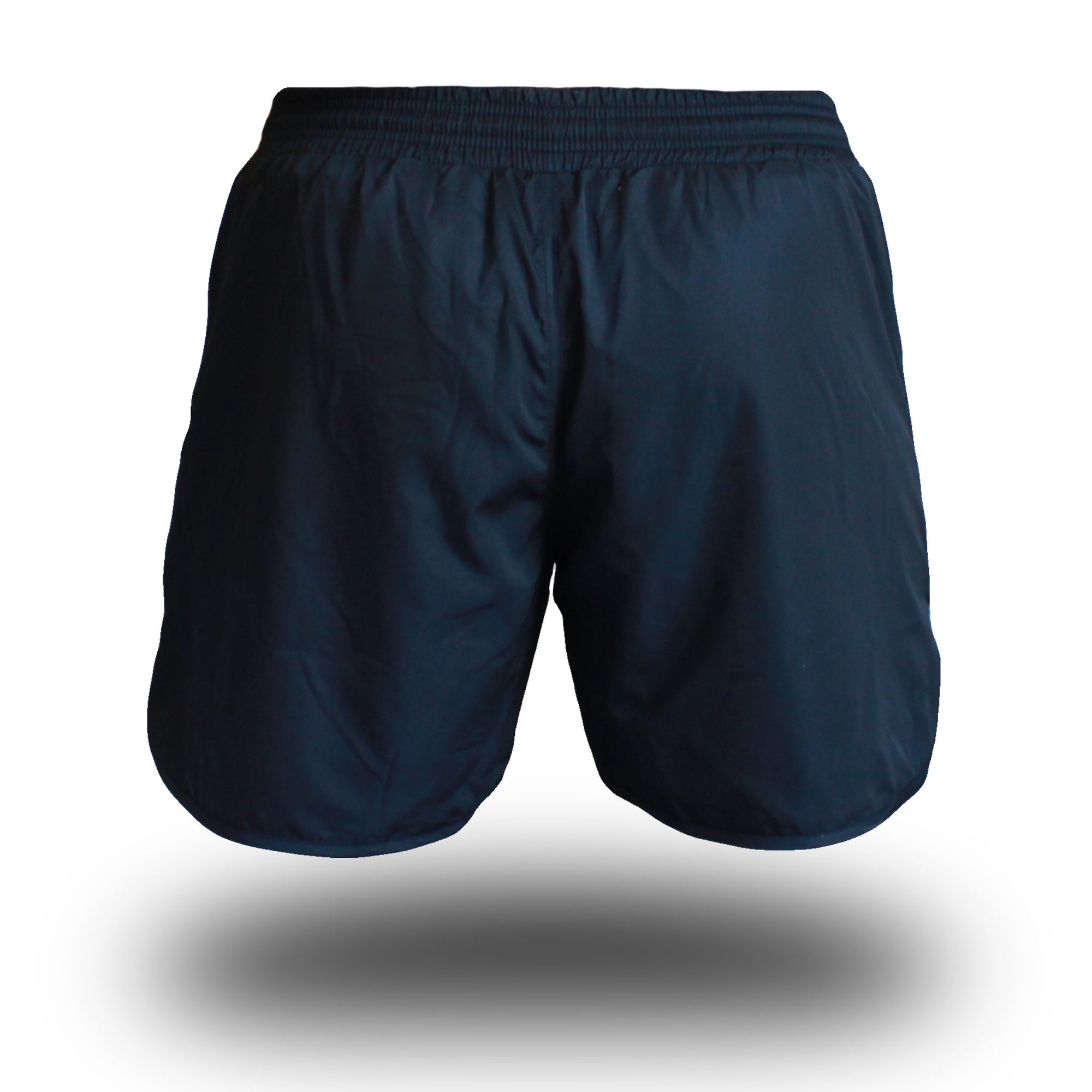 mens get shorty shorts blue/black front