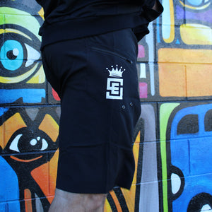 Box2Beach Board Shorts black Right back